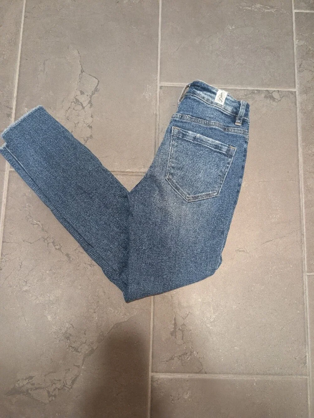 Women's High-Rise Straight Button-Fly Blue Jeans-Alter'd State